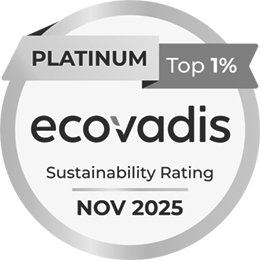 Siegel Platin CSR-Rating EcoVadis 2025 Siegel Platin CSR-Rating EcoVadis 2025